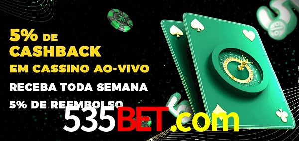 Promoções do cassino ao Vivo 535bet.com